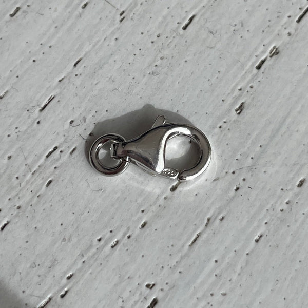 zilveren karabijnslot in 11 mm