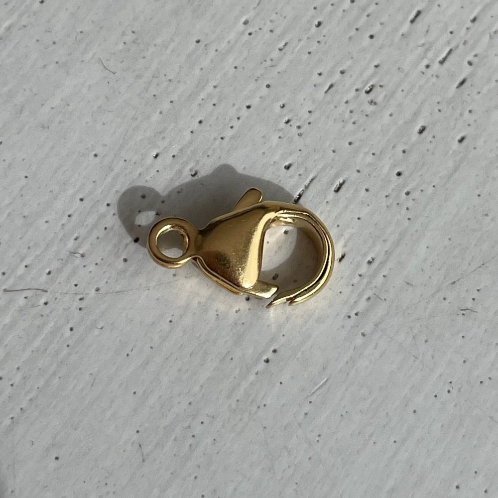 verguld karabijnslot in 13 mm