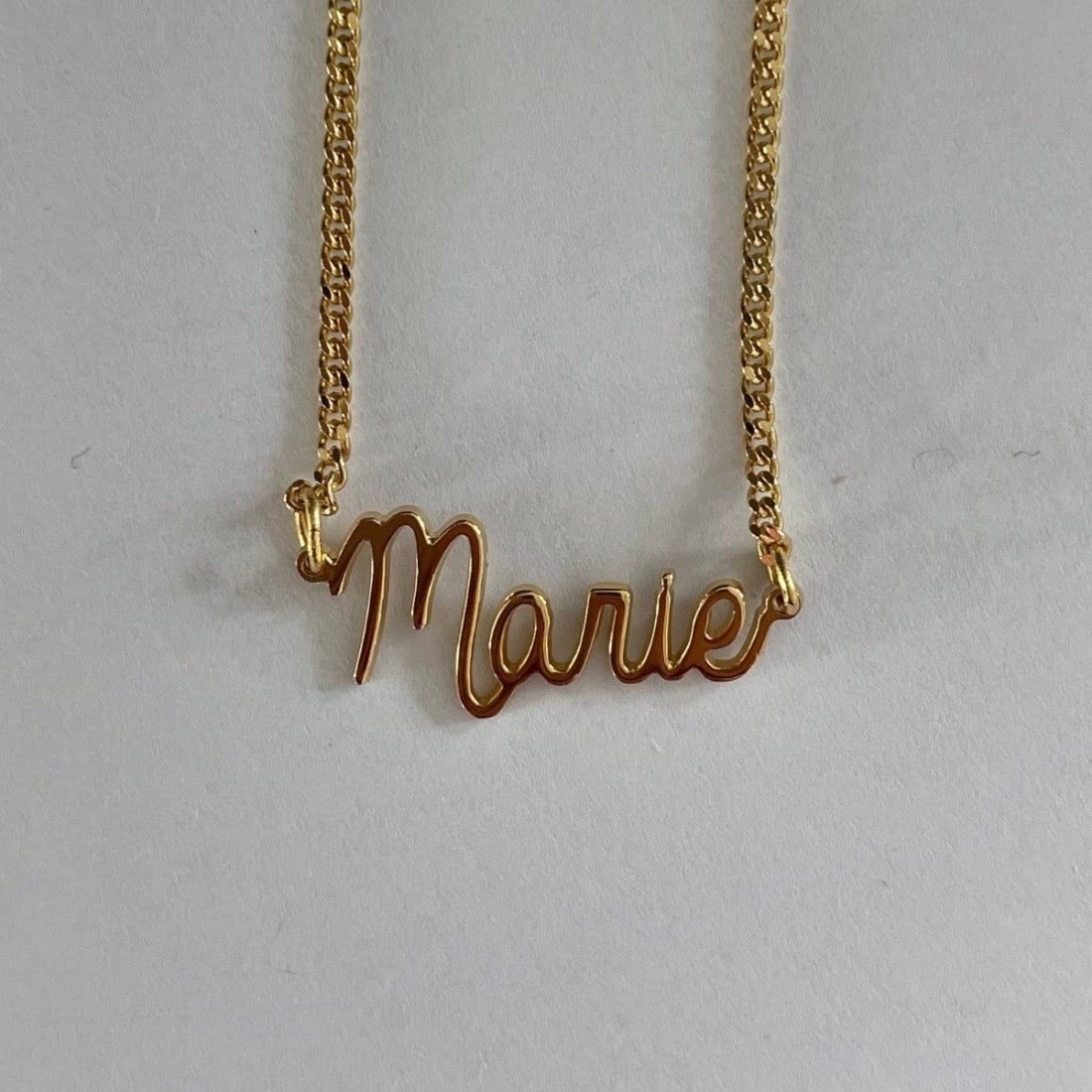 Naamketting met gourmet ketting