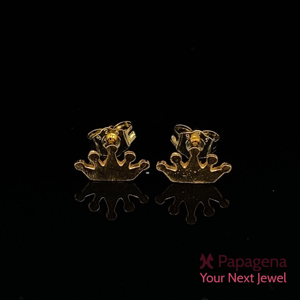 Oorbellen Queen & King verguld