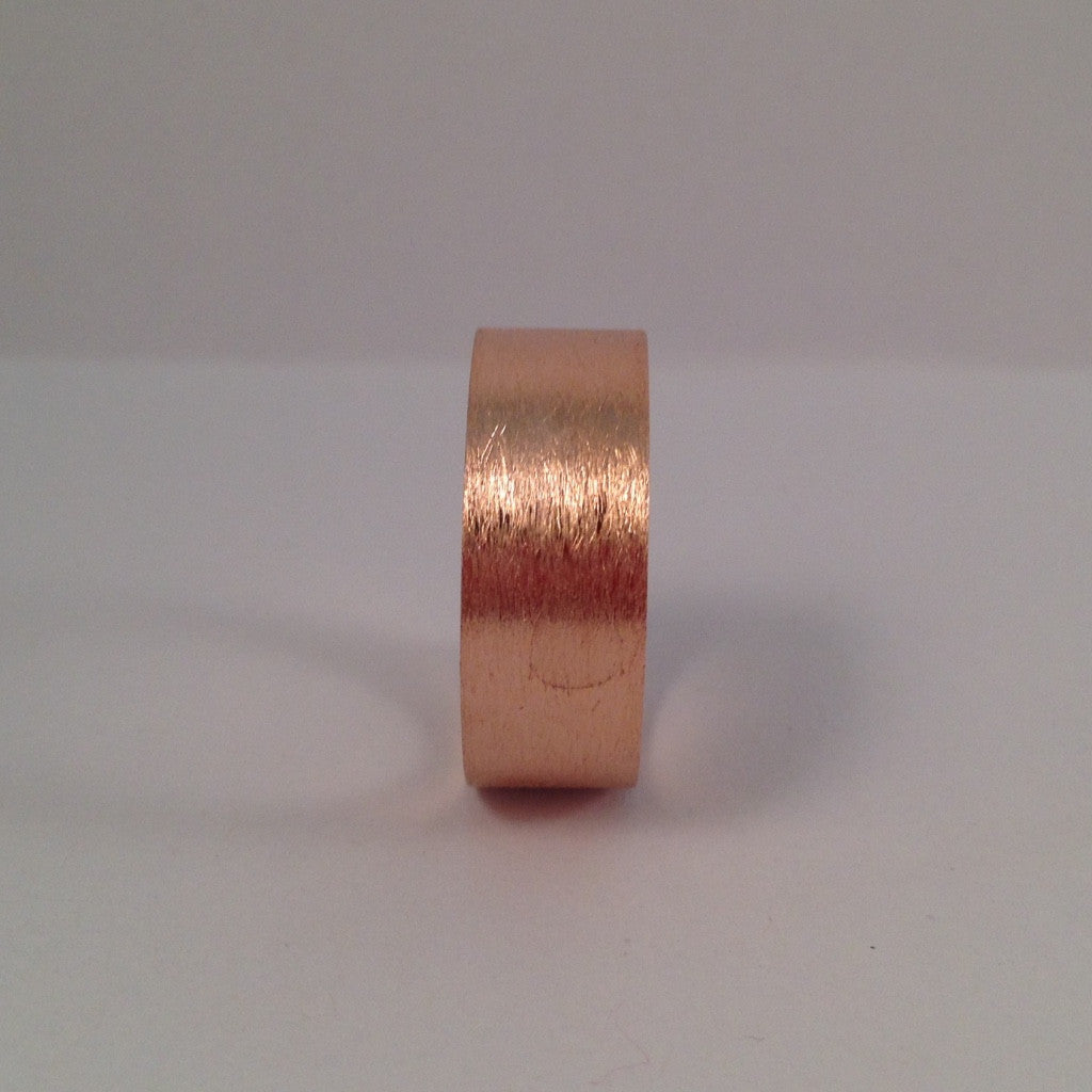 Ring Miami Ice 8 mm breed rood verguld vooraanzicht
