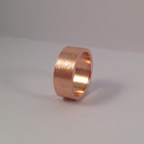 Ring Miami Ice 8 mm breed rood verguld