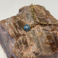 vergulde armband met aquamarijn geboortesteen maart