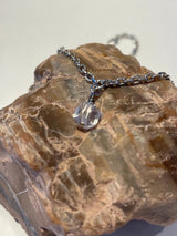 zilveren armband met bergkristal geboortesteen april
