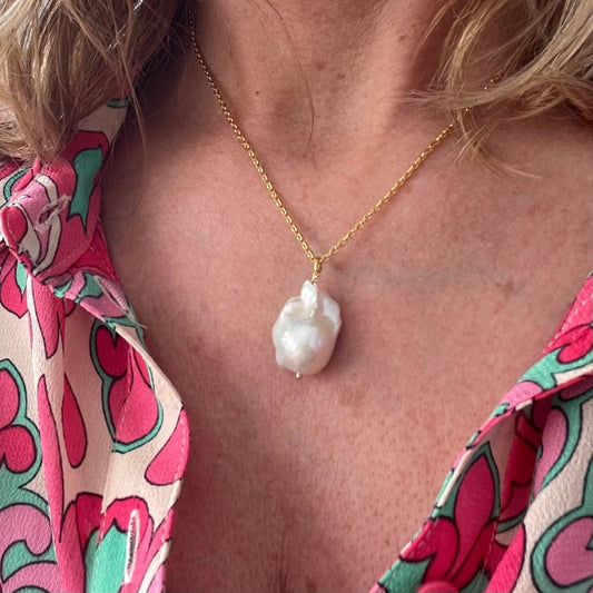 ketting met barokparel