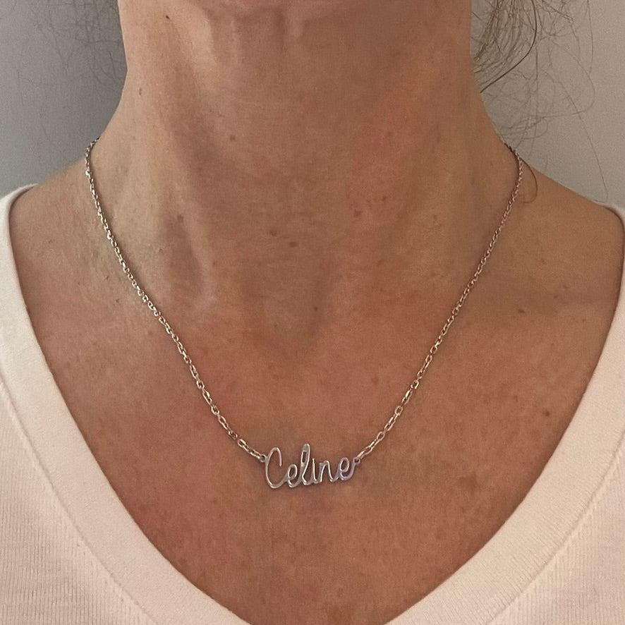 Naamketting zilver Celine
