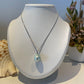 Zilveren ketting met barokparel in mint