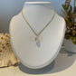 vergulde ketting met helende steen rozenkwarts